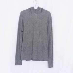 CLUB MONACO Gray 100% Cotton Men's Hoodie Sweatshirt Size M